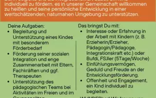 Integrationskraft für Kita Kinder in Leinfelden Echterdingen