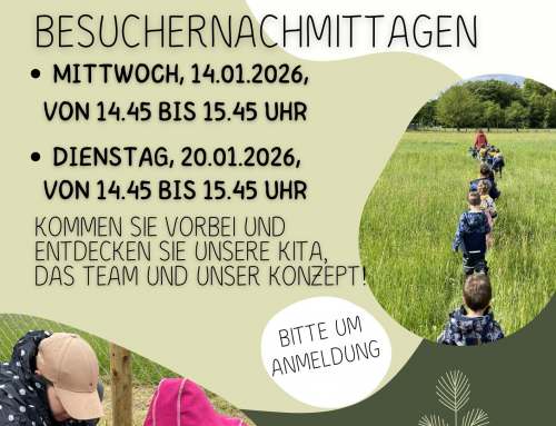 Beste Wünsche für 2026 aus unserer KiTa und Einladung zu den Besuchernachmittagen
