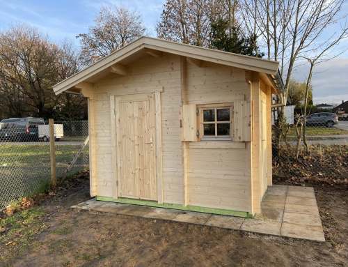 Neue Hütte und Winterruhe auf unserem KiTa-Acker